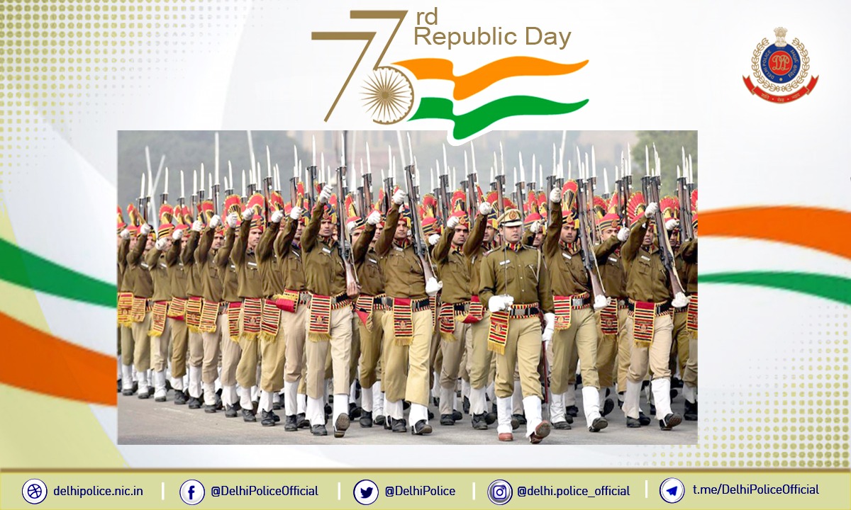 Committed To Marching Ahead Always In Service Of The Nation !

#DelhiPolice Wishes You A Very Happy #RepublicDay2022

<a href="/CPDelhi/">CP Delhi #DilKiPolice</a>