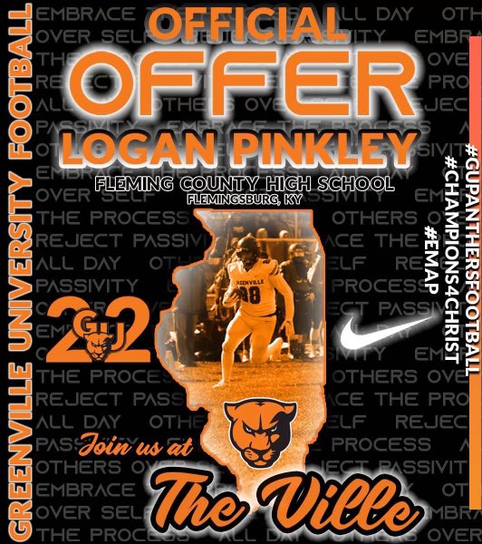 After a good talk with Coach Stille. I’m blessed to receive another offer from Greensville University. 🟠🟠