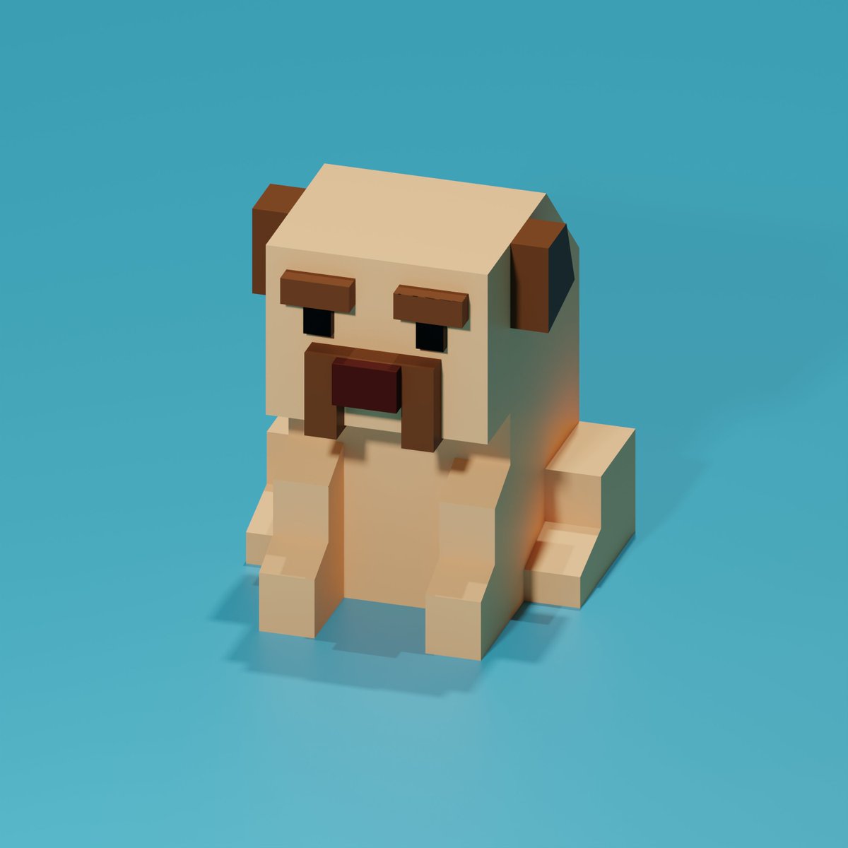 arcadart's tweet photo. GN!!!!! do you like dogs?
Here you have one.

#blender #blender3d #3dart #dog #pug #nft #NFTartists https://t.co/nGsXc3EnIR