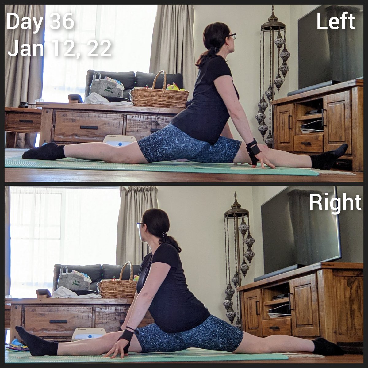 ShonaAdventures's tweet photo. 7 weeks ago I started working on getting my splits back, and today I hit the floor with both legs for the first time! #splits #frontsplits #splitstraining https://t.co/fflyPypN0t