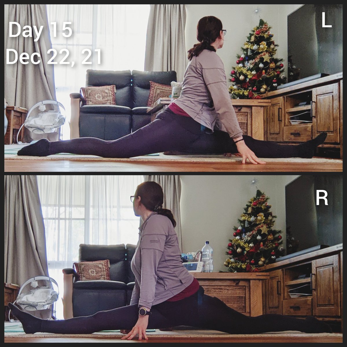 ShonaAdventures's tweet photo. 7 weeks ago I started working on getting my splits back, and today I hit the floor with both legs for the first time! #splits #frontsplits #splitstraining https://t.co/fflyPypN0t