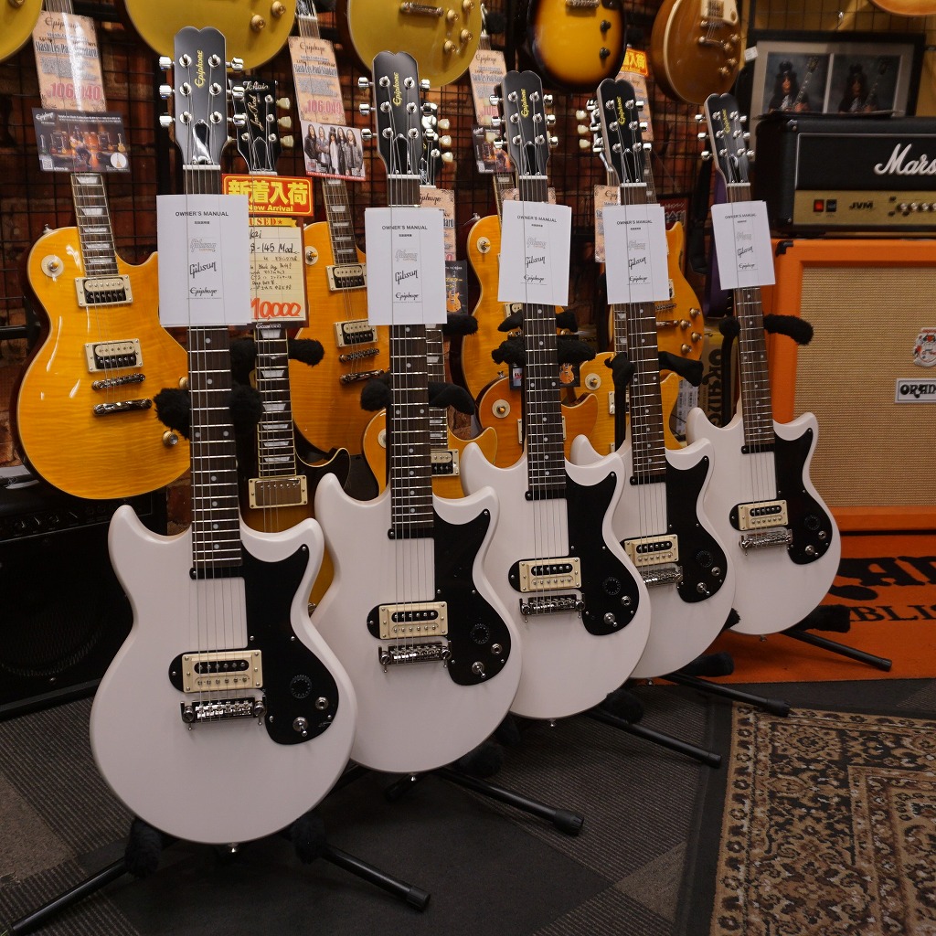 こんにちは、1Fフロアです。 新モデル!!Epiphone Joan Jett Olympic