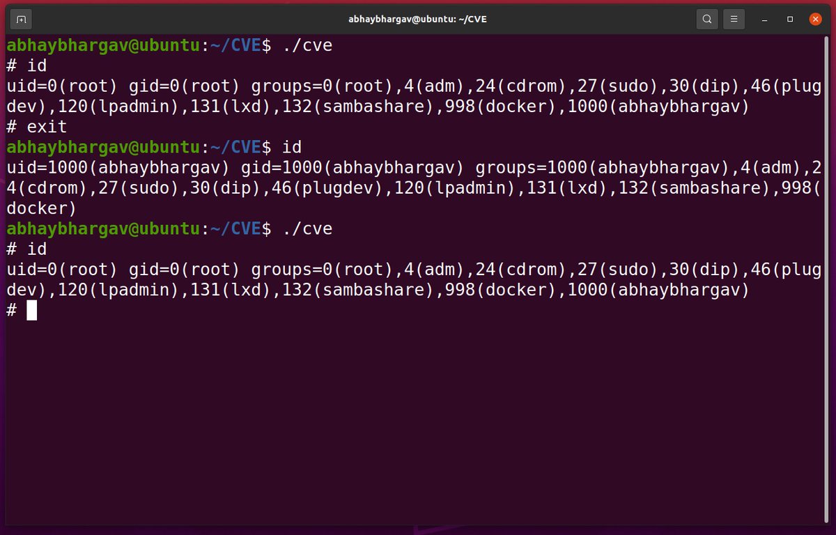 abhaybhargav's tweet image. 😱 #pwnkit  #pkexecsploit