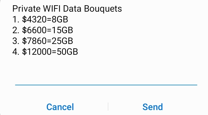 I don't know how to explain this to Zimbabweans outside the country, but will try. 50GB of data on Econet, not unlimited, 50GB is HALF the pay of a school teacher. Should 50GB be US$60? Should a teacher be earning US$120? Two disturbing questions #RegisterToVoteZW