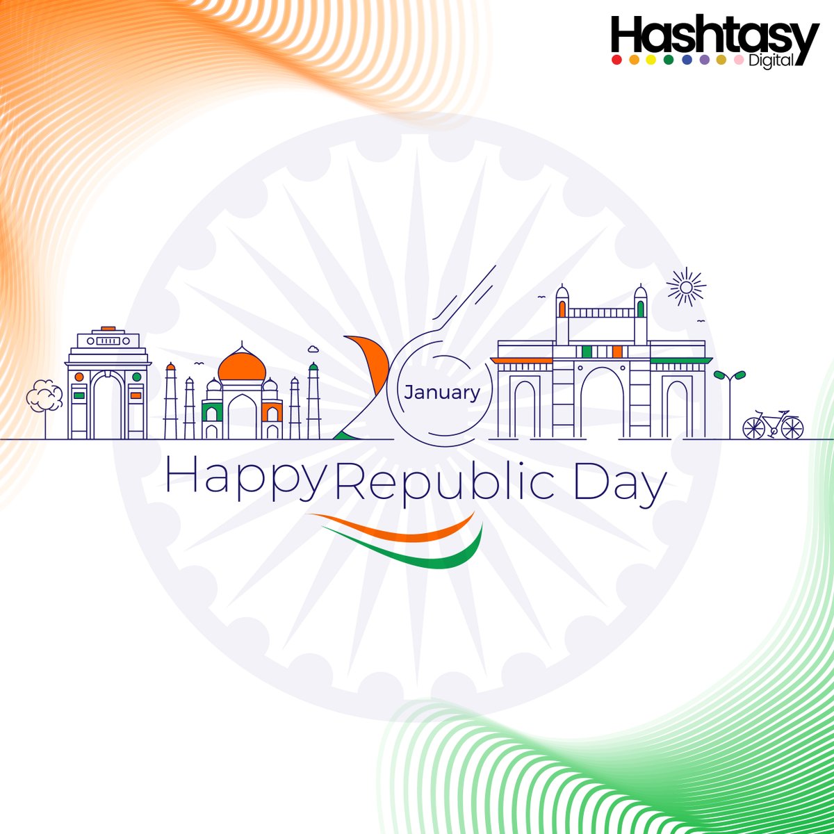 HashtasyDigital's tweet photo. Sare Jahaan Se Achcha Hindustan Hamara!
Happy 73rd Republic day!
.
.
.
#hashtasydigital #digitalmarketing #RepublicDay #republicdayindia #RepublicDay202  #india #ConstitutionofIndia #26january2022 #digitalagency #AgencyLife https://t.co/LvkA1r8Guq
