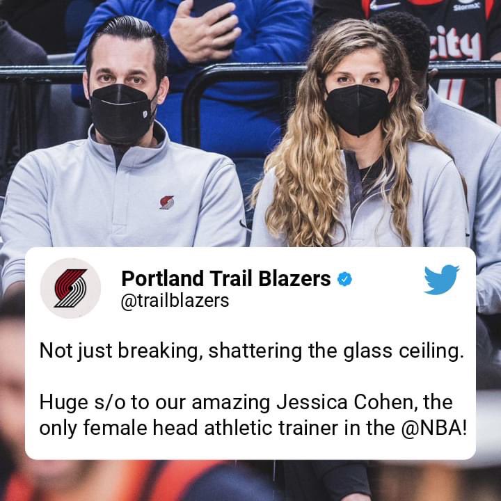 🎉🎉Congrats being the only female head athletic trainer in the entire NBA🙌🏾🙌🏾🙌🏾