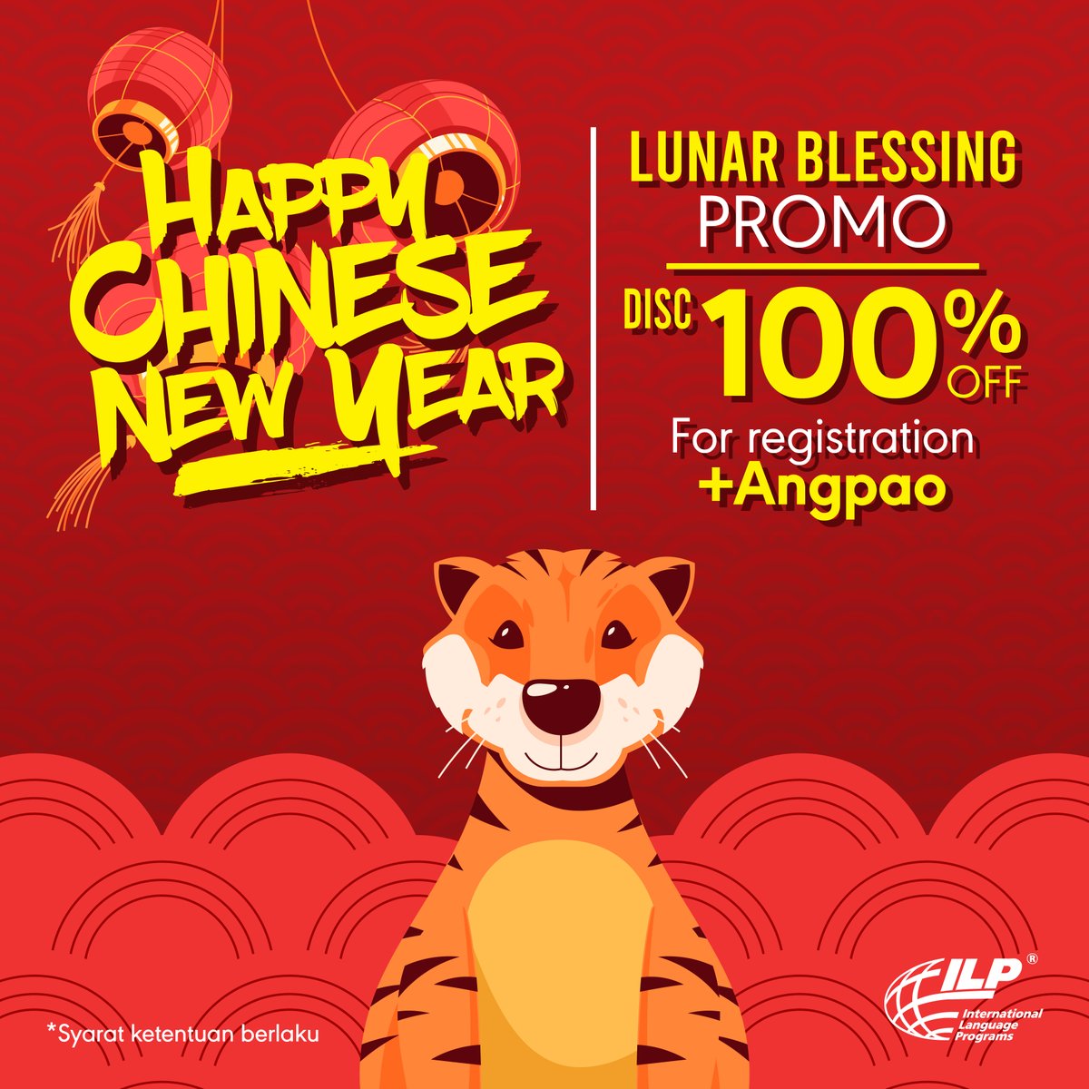 ILPspeakaway's tweet photo. Hi ILP FRIENDS,!

ILP lagi ada PROMO SPESIAL LOH, yaitu "LUNAR BLESSING" DISKON 100% (for registration) + ANGPAO,!
Promo dapat diraih bagi murid lama dan murid Baru yang bergabung di periode 25 Januari 2022 s/d 25 Februari 2022.

 DAFTAR DAN RAIH PROMONYA🙌
"GONG XI FA CAI" 🎊 https://t.co/HIxnTutqkU