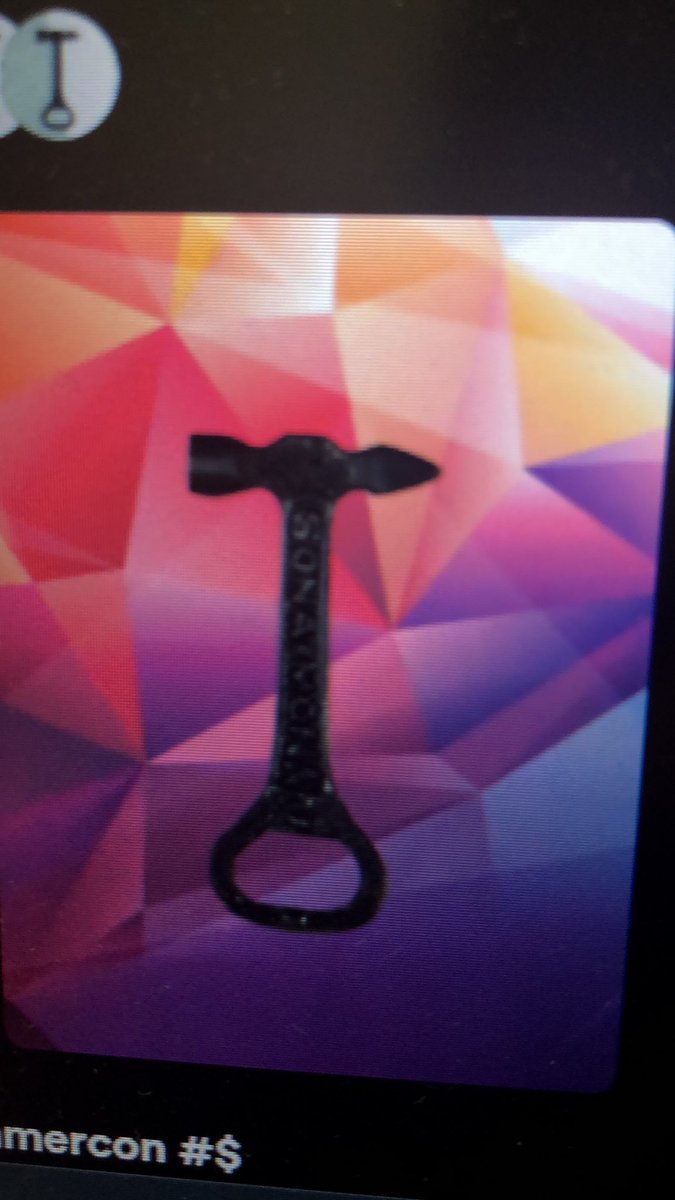 hammer_icon's tweet photo. Here’s a picture of what Hammercon looks like, there are more variations that you can collect for good prices starting from 10 ETH! https://t.co/dAANY9AmdK