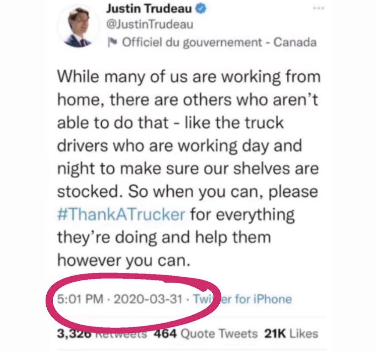 Stupid people have short memories. 

Hey ⁦<a href="/JustinTrudeau/">Justin Trudeau</a>⁩ - how about those truckers eh?