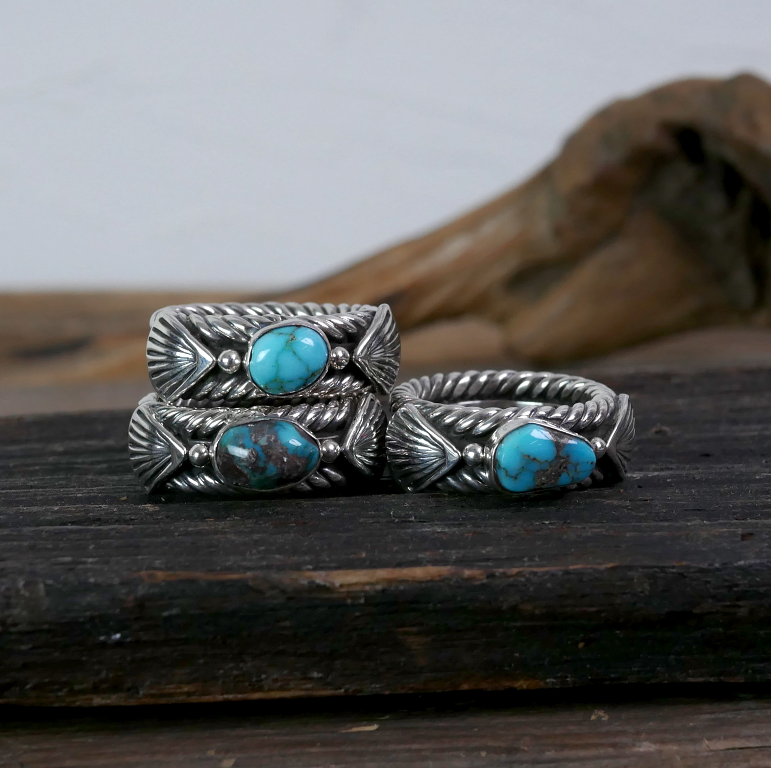 ナバホ族 Steve Arviso スティーブ・アルビソ ターコイズ リング POWWOW JAPAN | Steve Arviso Horseshoe Ring ナバホ族