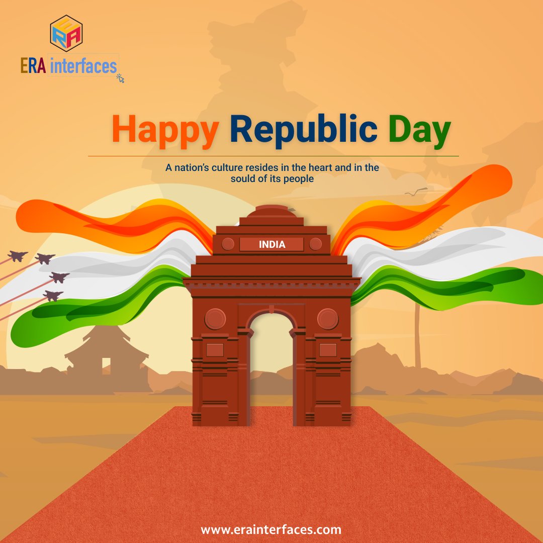 erainterfaces's tweet photo. Happy #RepublicDay to all Indians.

It’s a celebration of enactment of our Constitution &amp; to strengthen our UNITY in diversity. #गणतंत्रदिवस #erainterfaces https://t.co/dVZMkrxixa