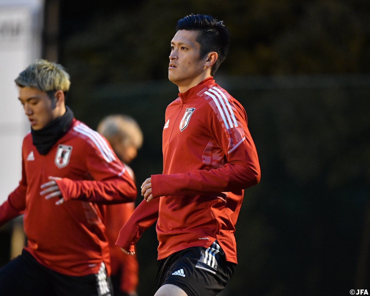 1月25日(火)この日、#SAMURAIBLUE は冒頭15分のみ練習を公開、練習会場