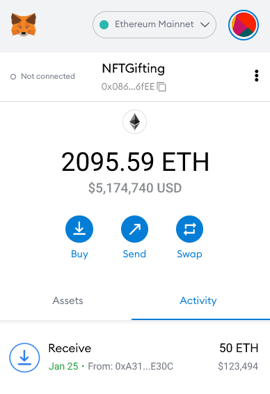 NFTGifting's tweet image. ⚡️ 5000$ $ETH to 5 Lucky People! 🏆
( To Enter: Retweet ❤️ &amp;amp; Follow Me! ✅ )
Just Drop your #ETH Address Below!!! 👇