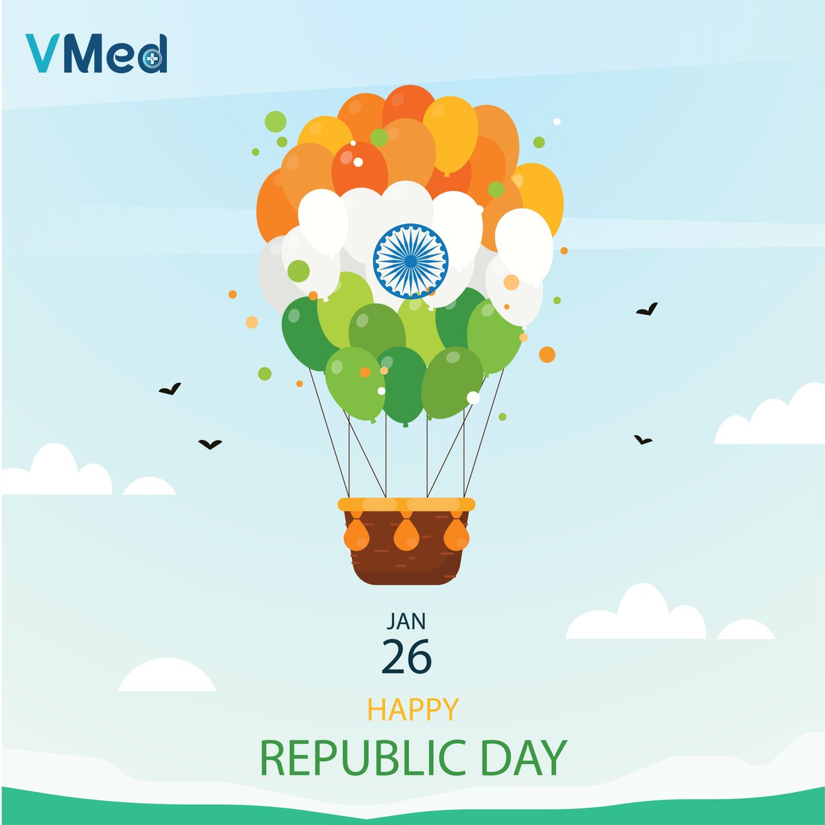 Vidmed2's tweet photo. Let us rejoice in belonging to the free country passed on to us by our forefathers. Let us remember those who fought hard for it. Happy Republic Day!

#india #IndianRepublicDay #medicine https://t.co/qd4a5eoZ2u