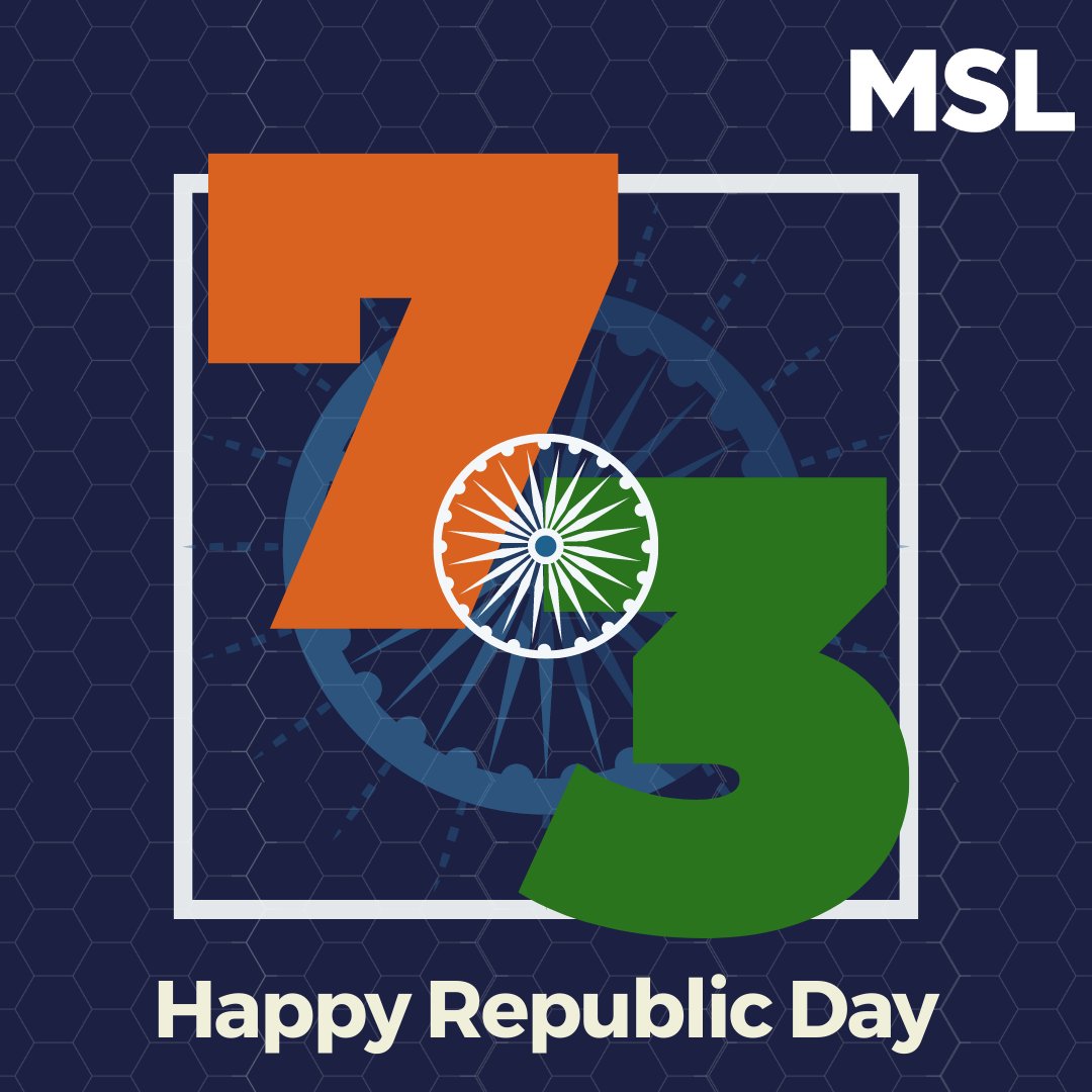 MSLGROUP_India's tweet photo. With pride in our hearts &amp; hope in our eyes, we salute our nation. Let's pledge to always uphold its integrity &amp; strive for greatness.

Wishing everyone a safe and #HappyRepublicDay!

Jai Hind!🇮🇳

#StaySafe #MaskUp https://t.co/uH600kazwx
