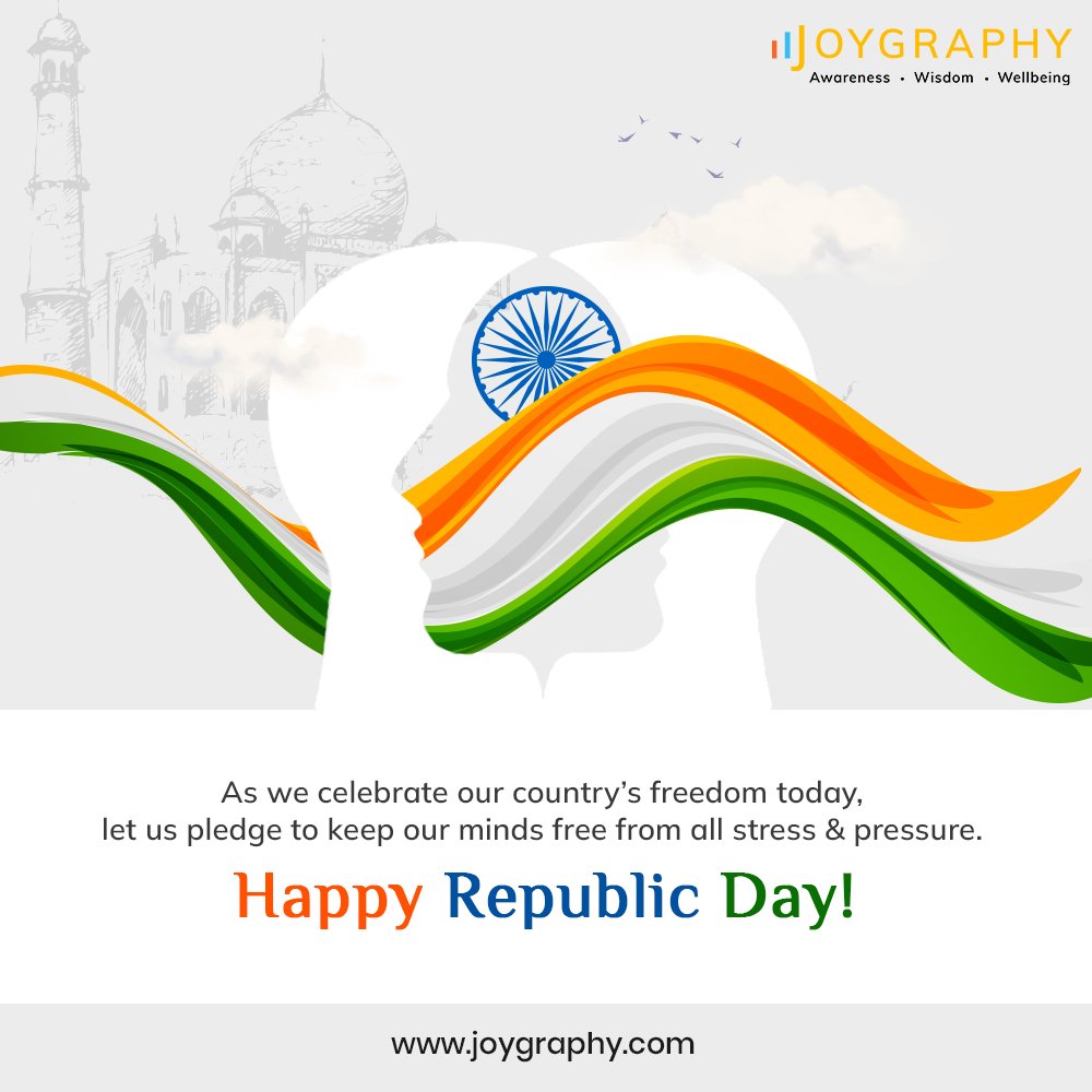 Joygraphyworld's tweet photo. As we celebrate our independence, let us also free our minds from deleterious thoughts. Joygraphy wishes you all a Happy Republic Day!
.
#republicday #happyrepublicday #reoublicdayindia #india https://t.co/3MXbxkmtSc