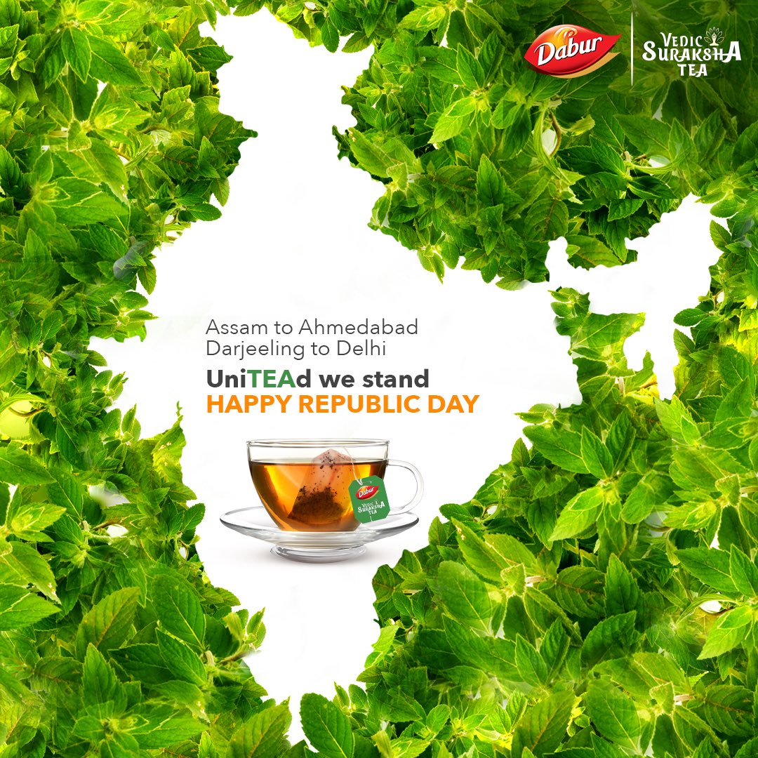 We hope India keeps shining in peace and harmony. May the bond always stay strong.
Happy Republic Day to all.

#Dabur #powerof5herbs #immunity #tea #tealover #health #beverage #healthlifestyle #teablogger #foodstagram #stayfit #newlaunch #teatime #RepublicDay2022