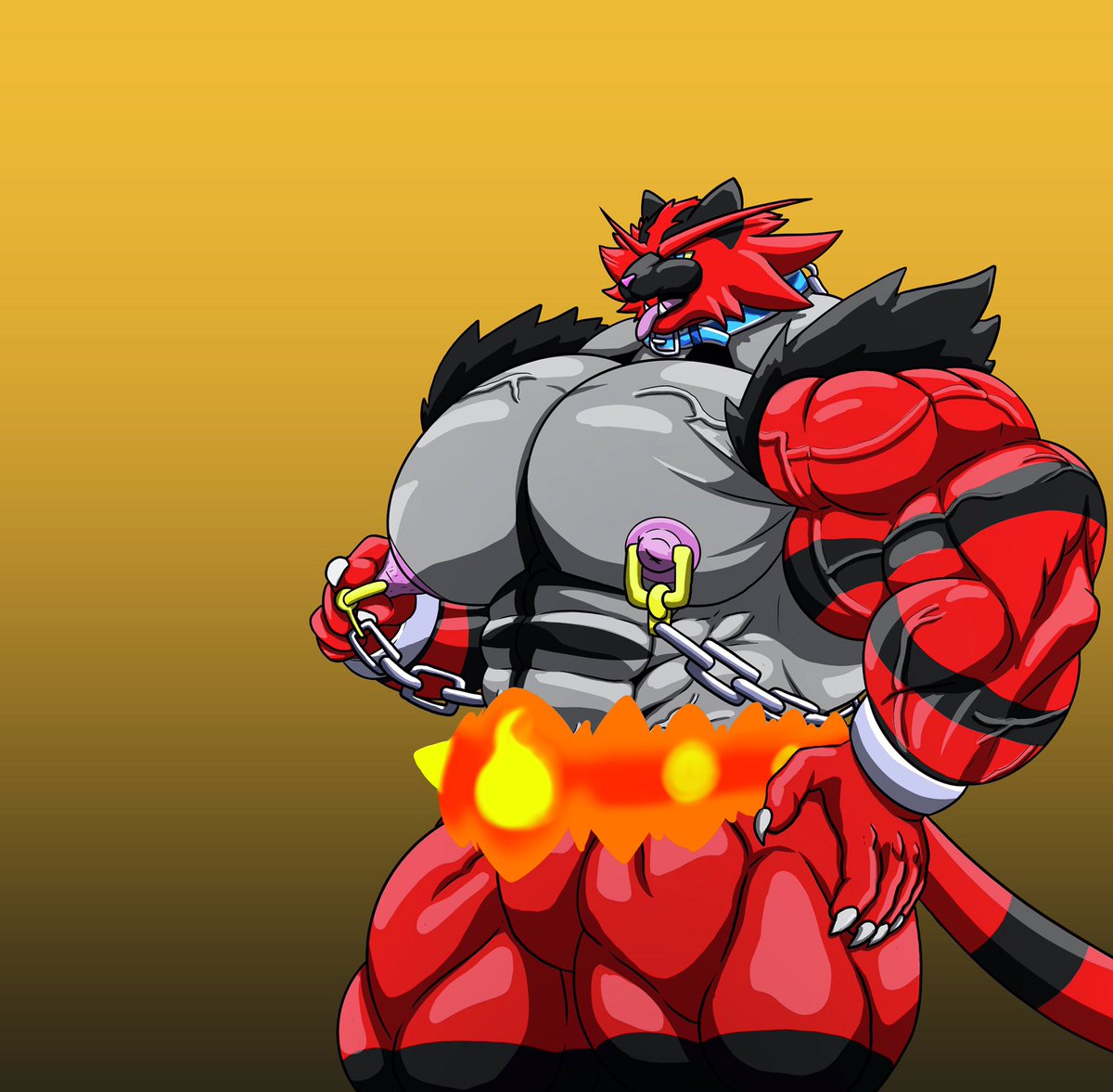 9. Horny Incineroar. 