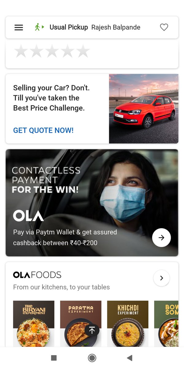 CAOmkarPulgam's tweet photo. @OlaElectric I want to upload documents for registration but Ola scooter booking option not appearing even after reinstalling the app https://t.co/6LjYW2gp8Z