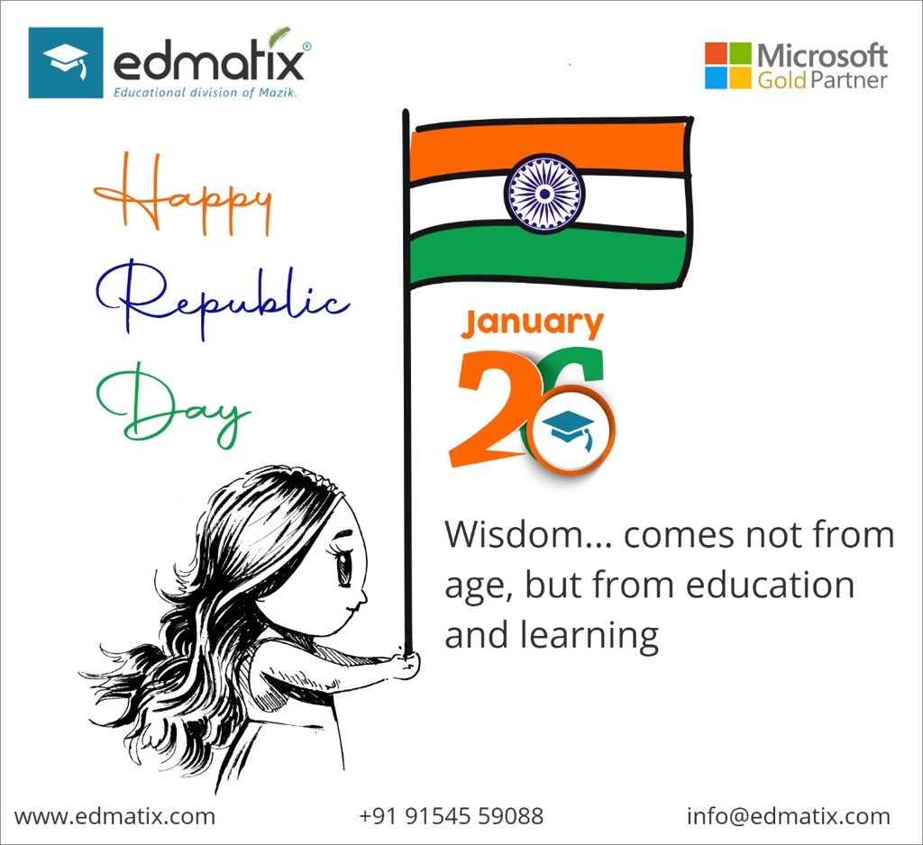 Happy 73rd Republic Day!

#Republic #RepublicDay #RepublicDay2022 #26January #ProudIndian #IndianRepublic #RepublicDayCelebration #IndianFlag #Bharat #Flag #JaiHind #Edmatix