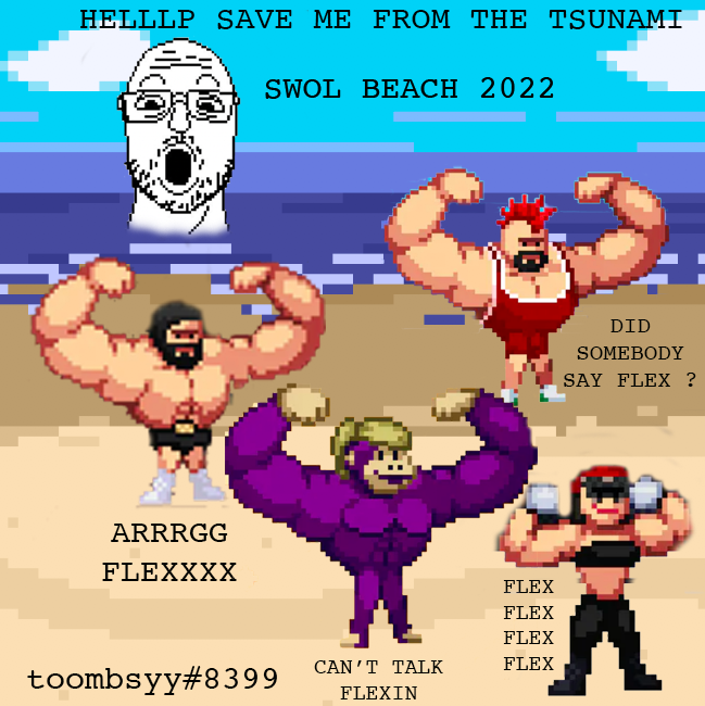 toombsyboi's tweet photo. I was enjoooooying my day when a dangerous RIP appeared.... I can feel the swell.... what is happening ?? I can't get back in... I am yelling for hellllllllp but there is so much flex it must be hard for them to hear me. SWOL beach is problematic
@SmolBodies #SAVEOURSWOLS https://t.co/pd9afjTZwX