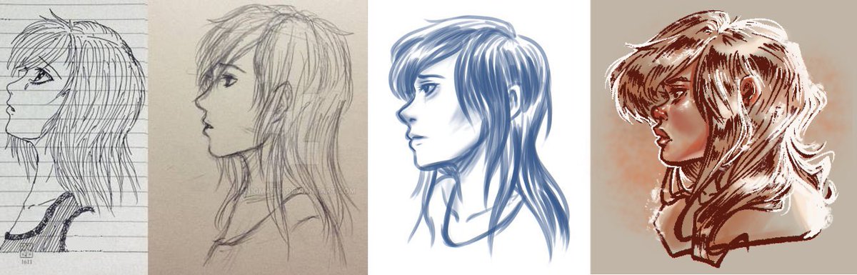 today's warmup #artph #redraw 
2011 vs 2015 vs 2019 vs 2022 