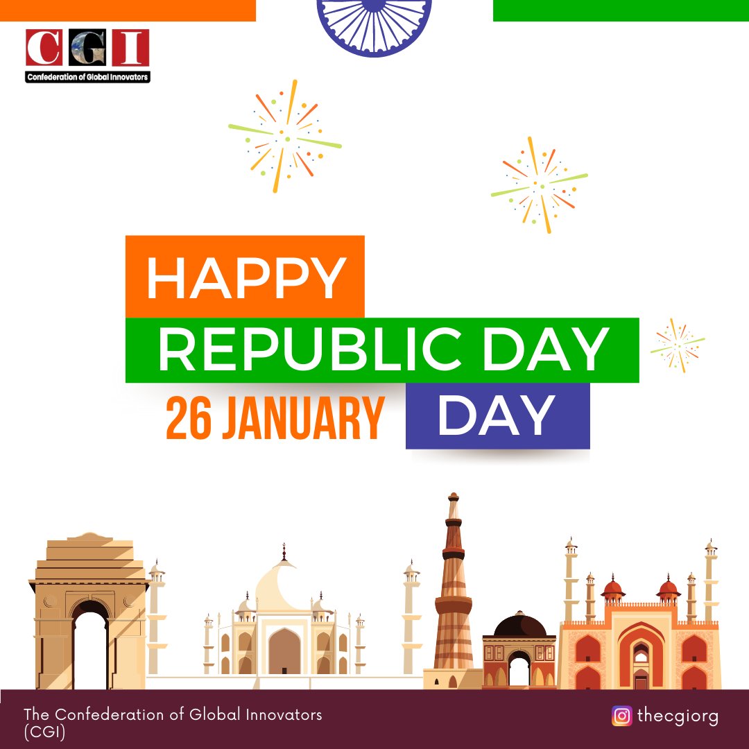 TheCGIorg's tweet photo. Let us remember the golden heritage of our country and feel proud to be a part of India. Happy Republic Day 🇮🇳 https://t.co/VjDSl4ltNY
