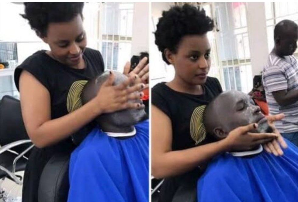 hot100_ug's tweet photo. Ladies, this is why your men spends 1 hour in the salon, instead of 15 minutes.
These salon girls make them comfortable on their chest, gently pass their hands around his forehead, massage his beard, eye area, his cheeks…as they dig deeper into his wallet...🙌🏾😁😅 #HotFacts🔥 https://t.co/KnsGY2N0M9