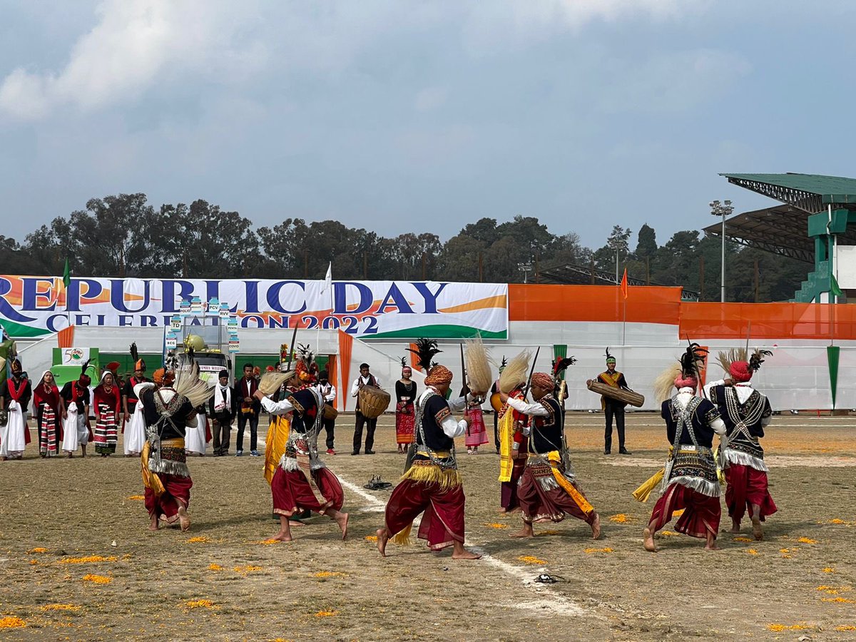 We are proud citizens of our great nation. As we celebrate our democracy, let us uphold the values of the Constitution,honour the sacrifice of our forefathers &amp; work for the progress of our country

Attended the #RepublicDayCelebration at Polo Grounds, Shillong

#RepublicDayIndia