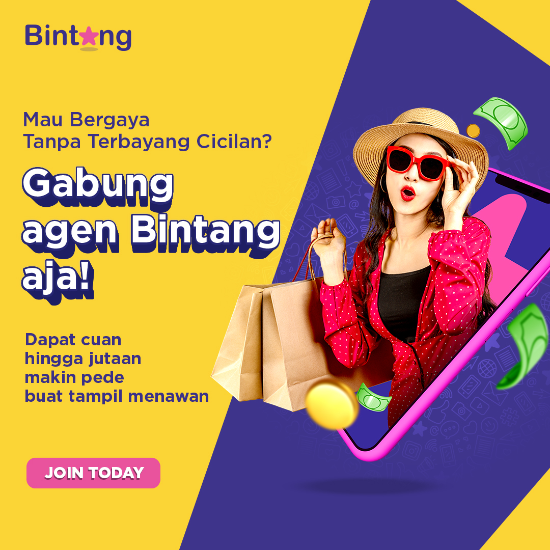Gajian cuma numpang lewat 
Gara-gara banyak bayar cicilan?

Biar nggak kewalahan, mending cari penghasilan tambahan di bintang.com.

Gabung agen Bintang dan promosikan selebriti idolamu untuk diendorse ke brand. Makin kenceng promosi, makin cuan 🤑🤑🤑