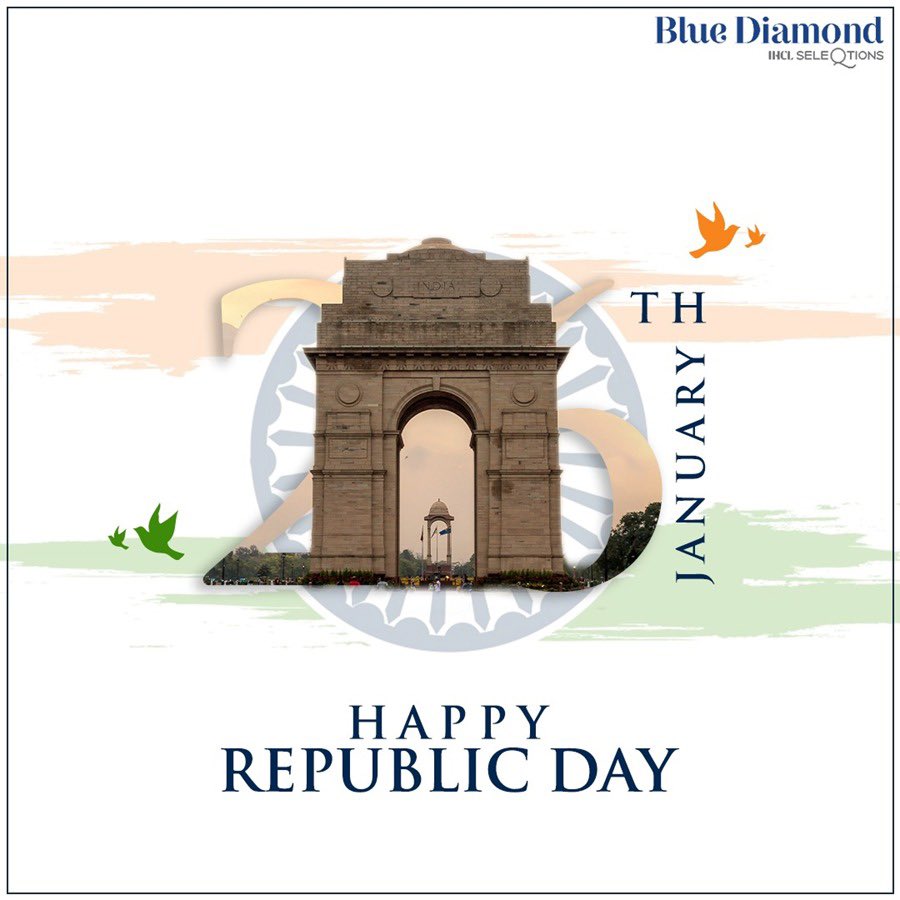 A thousand salutes to this great nation of ours. May it become even more prosperous and great. Happy 73rd Republic Day. 

#BlueDiamondPune #SeleQtions #NotJustAnotherHotel #RepublicDay