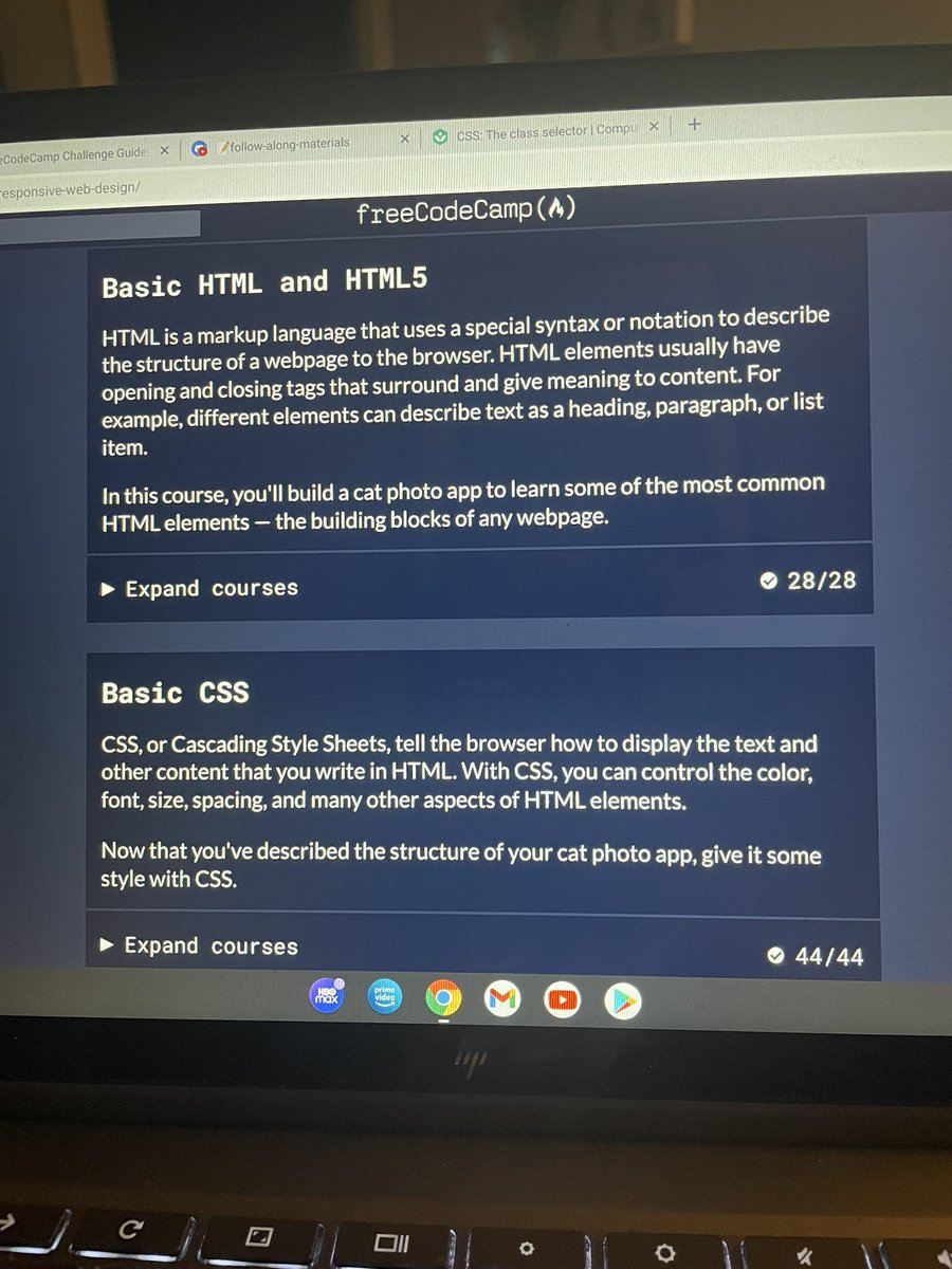 YPTechnology's tweet photo. Day 6 of #100DaysOfCode
Finished the basic CSS course. Iโm really proud of myself rn. Your future full stack web developer.๐ป๐ป #100Devs #BlackTechTwitter #ChefsWhoCode https://t.co/o0gd2vUWd6