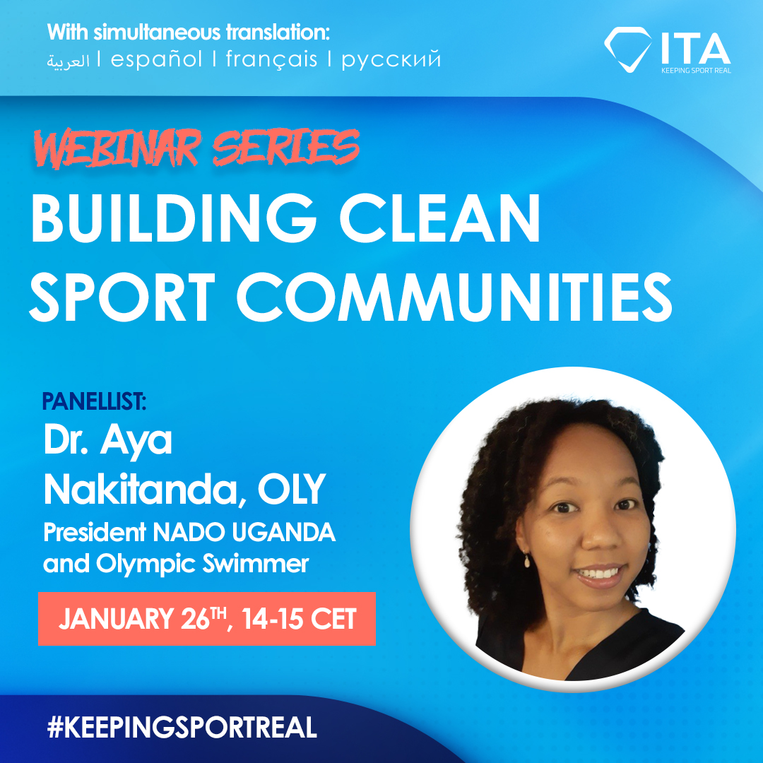 IntTestAgency's tweet photo. We are excited 😃 as we are getting ready for our first #webinar of 2022 -  "Building Clean Sport Communities"! 

Swipe through the images and check out today's expert panellists. 

Join them online and register here: https://t.co/id7E494VBa

 #KeepingSportReal #antidoping https://t.co/tFs39ANb2A
