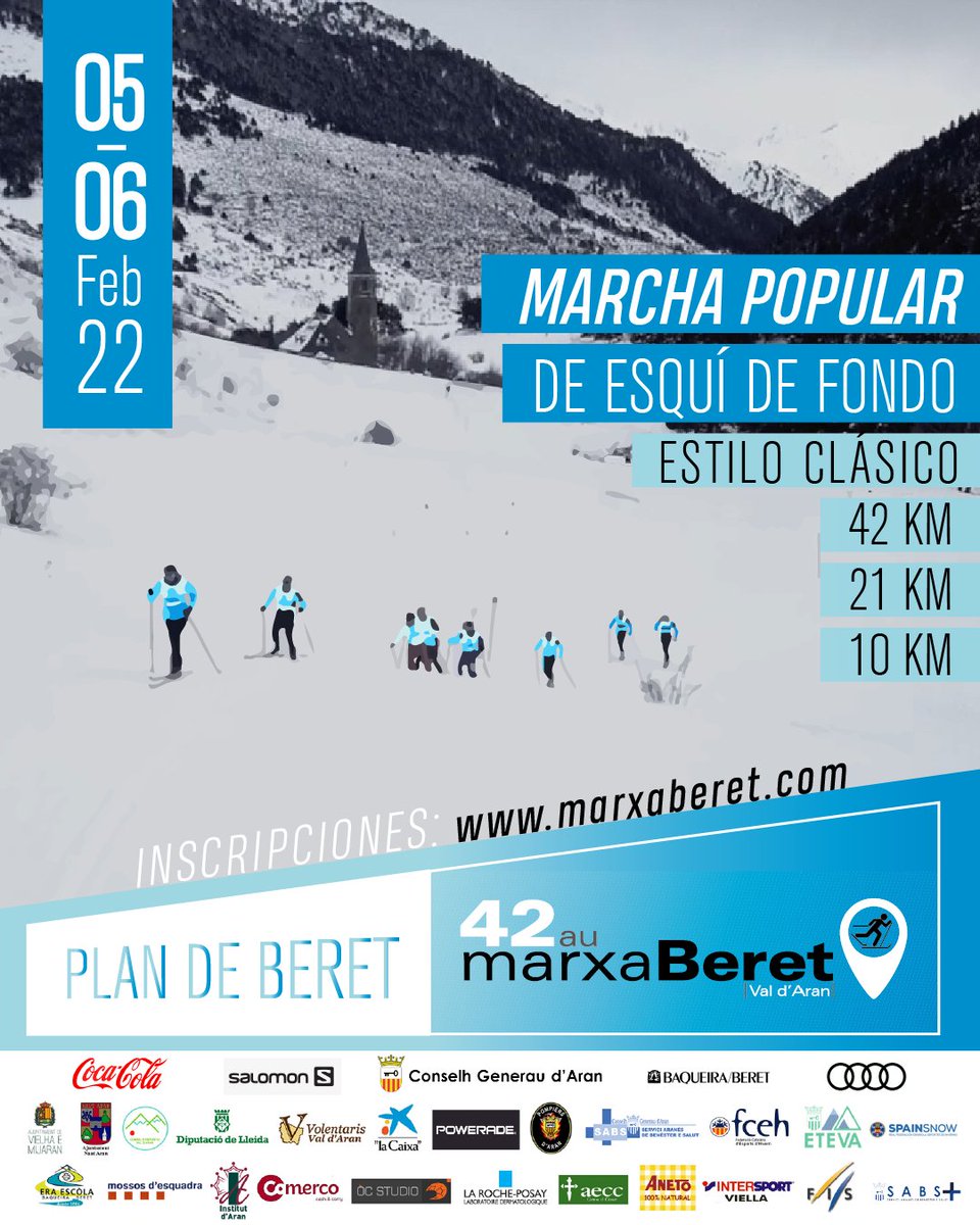 🇪🇸Ya está en marcha, la Marxa Beret 🔝 El primer fin de semana de febrero, ven y disfruta
🇬🇧42º Marxa Beret edition it's ready 🔝The first week-end of febrary, come &amp; enjoy
🇫🇷C'est déjà en cours le 42au. édition du Marxa Beret 🔝Le premier week-end de février, viens et amuse-toi