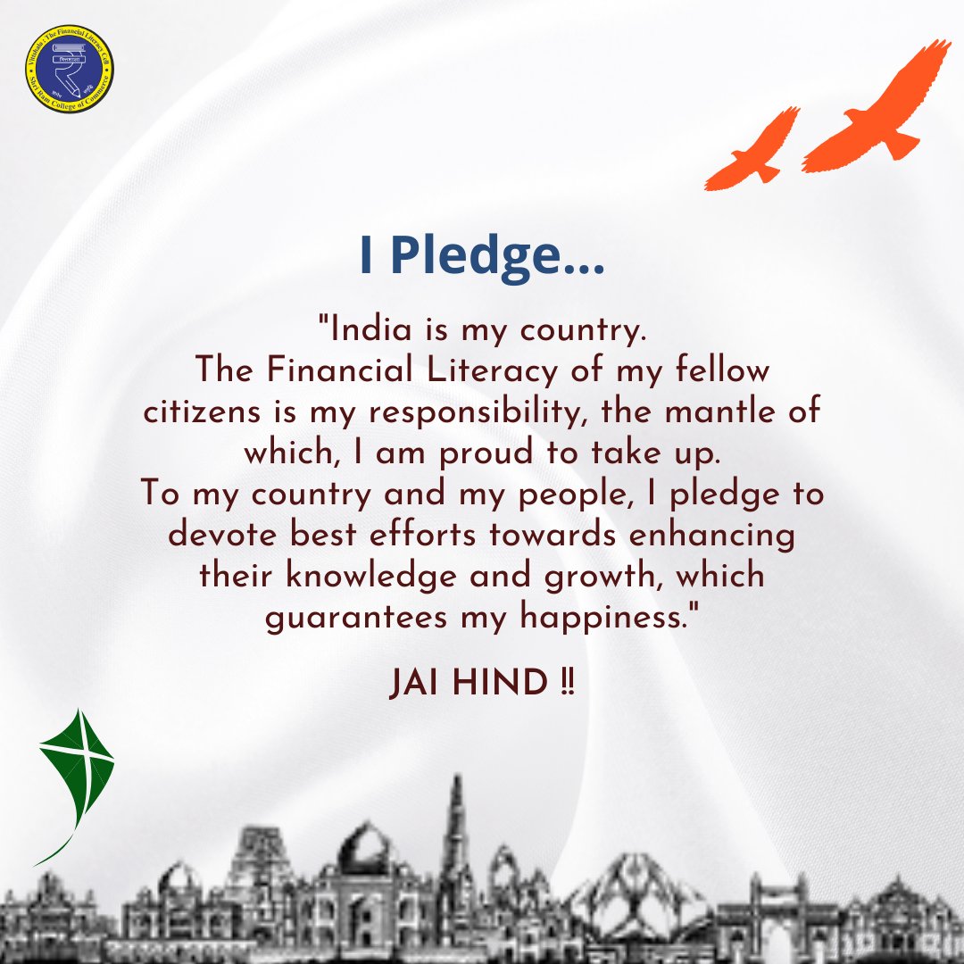 VittshalaSrcc's tweet photo. I Pledge for #financialliterateindia
#financialawareness
#teamvittshala
@EduMinOfIndia @FinMinIndia @RBI https://t.co/9rjucvhuNo