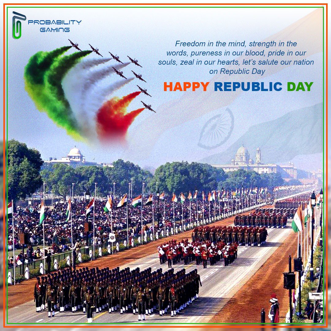 ProgaIndia's tweet photo. A Nation’s culture resides in the heart and in the soul of people.  This Republic Day let’s spread the message of love, peace and harmony together. May our Tricolour always fly higher and higher and may our Motherland shine forever and ever. #HappyRepublicDay 
Jai Hind🇮🇳 https://t.co/YGgkF4cQNY