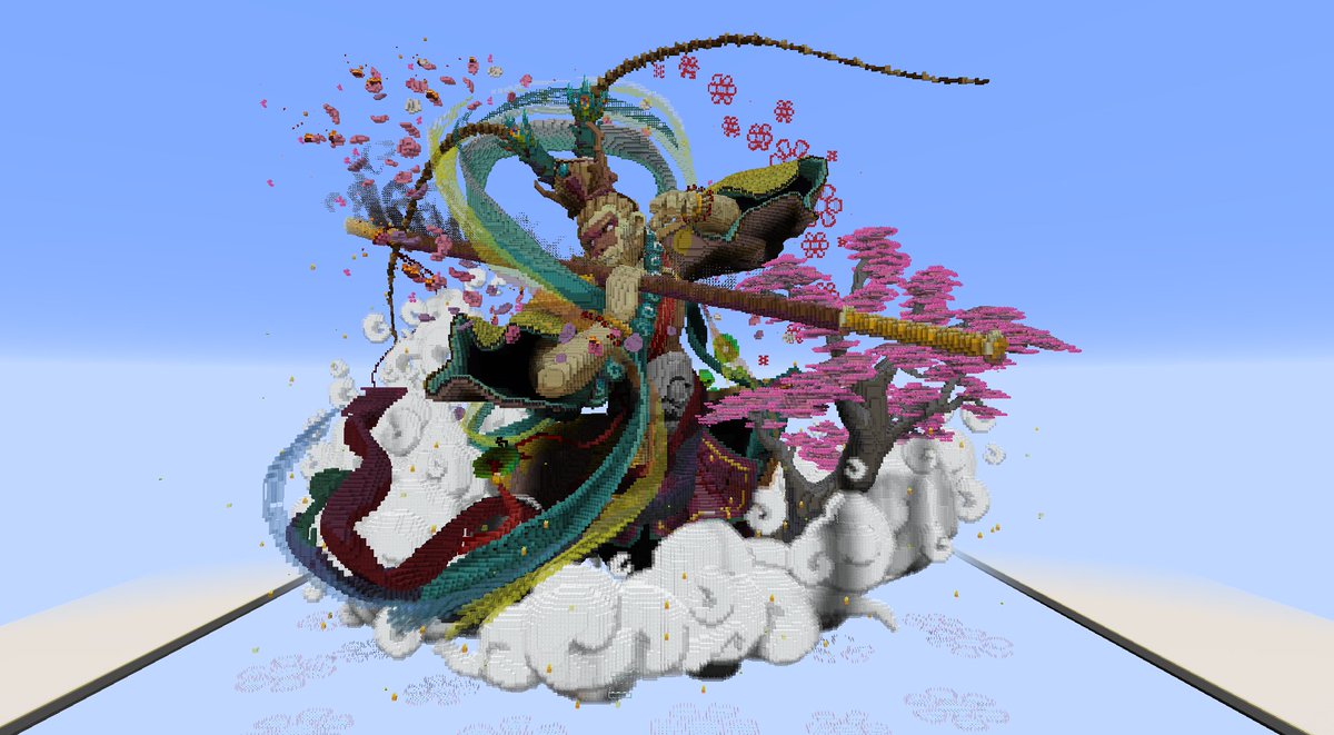 I've decided to take on this year's <a href="/KiboSculptures/">Kibo</a> contest, unfortunately didn't make it to the top 3 but I'm still pretty happy I placed 4th place with this Wukong build! GG to everyone else who participated in this contest.
#Minecraft #minecraft建築コミュ