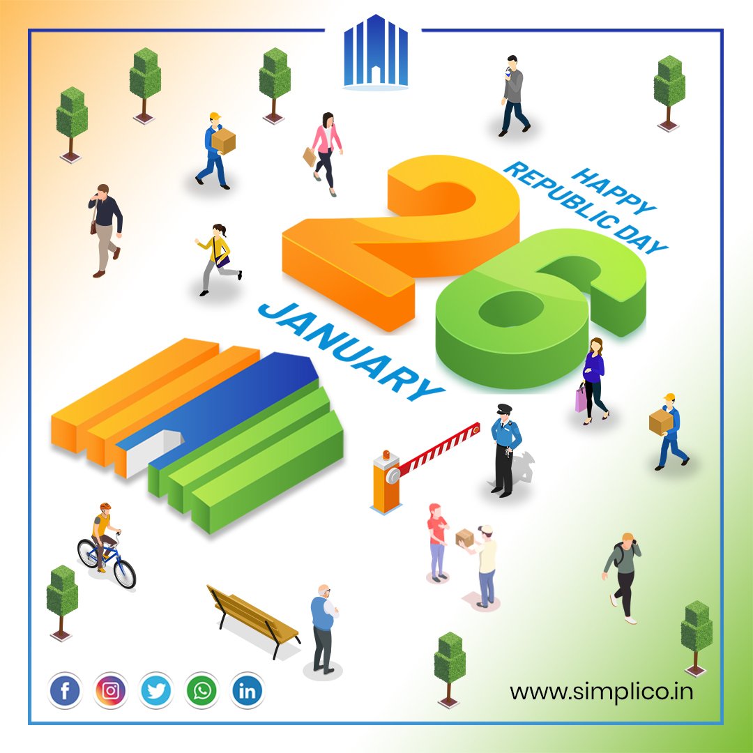 Mysimplico's tweet photo. Be proud of your culture, tradition, and identity. Be proud to be Indian. Happy Republic Day!
Visit us at https://t.co/IBtX4HWqpc
#simplico #simplify #housingsociety #society #community #androidapp #iosapp #abhargharsecure https://t.co/BVgca0zvVH