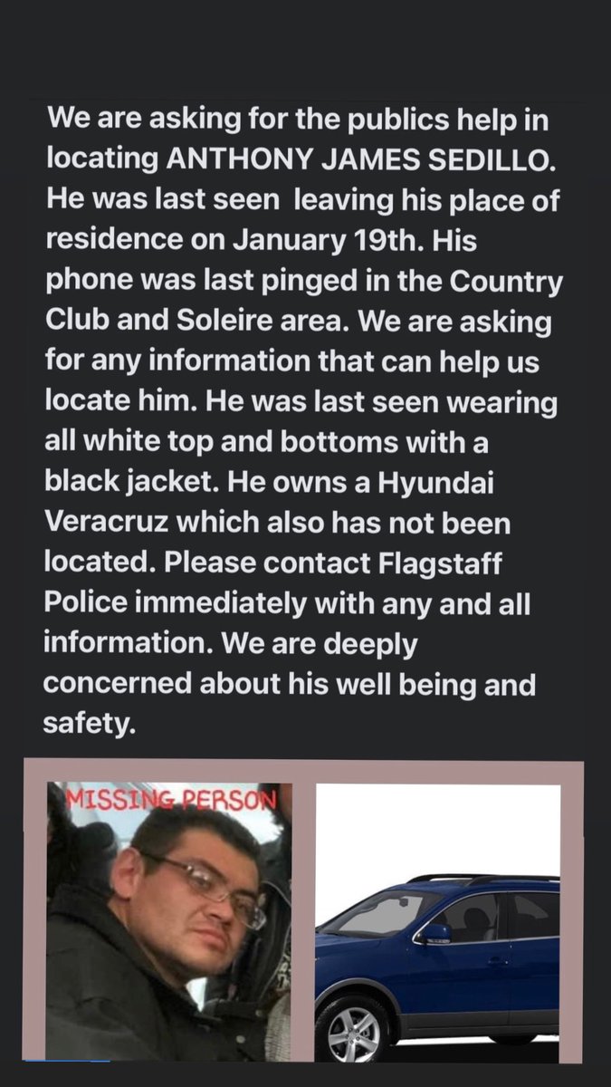 fearlessmist1's tweet photo. #flagstaffarizona #missing #repost and share please. https://t.co/psV0GczZUD