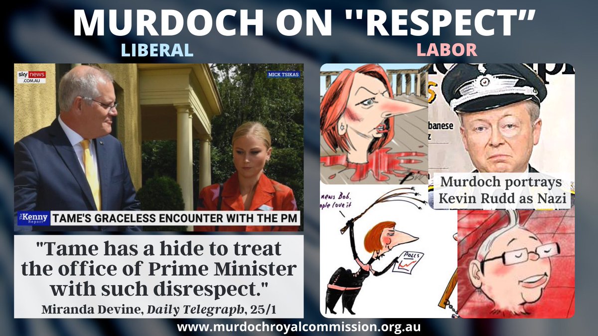 So Rupert, why not tell us more about your tremendous respect for the office of Prime Minister … what pathetic hypocrisy. Can’t Scotty from Marketing handle Grace Tame’s directness without Murdoch rushing into defend their man in The Lodge?
