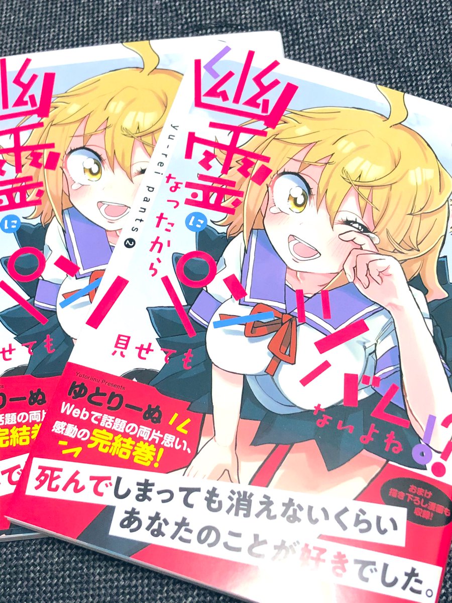 幽霊になったからパンツ見せてもバレないよね⁉︎ 2巻本日発売です!
最終巻になります!
魂野ちゃんとの結婚を考える書き下ろし後日談も載ってるのでよかったら読んでくださいね! 