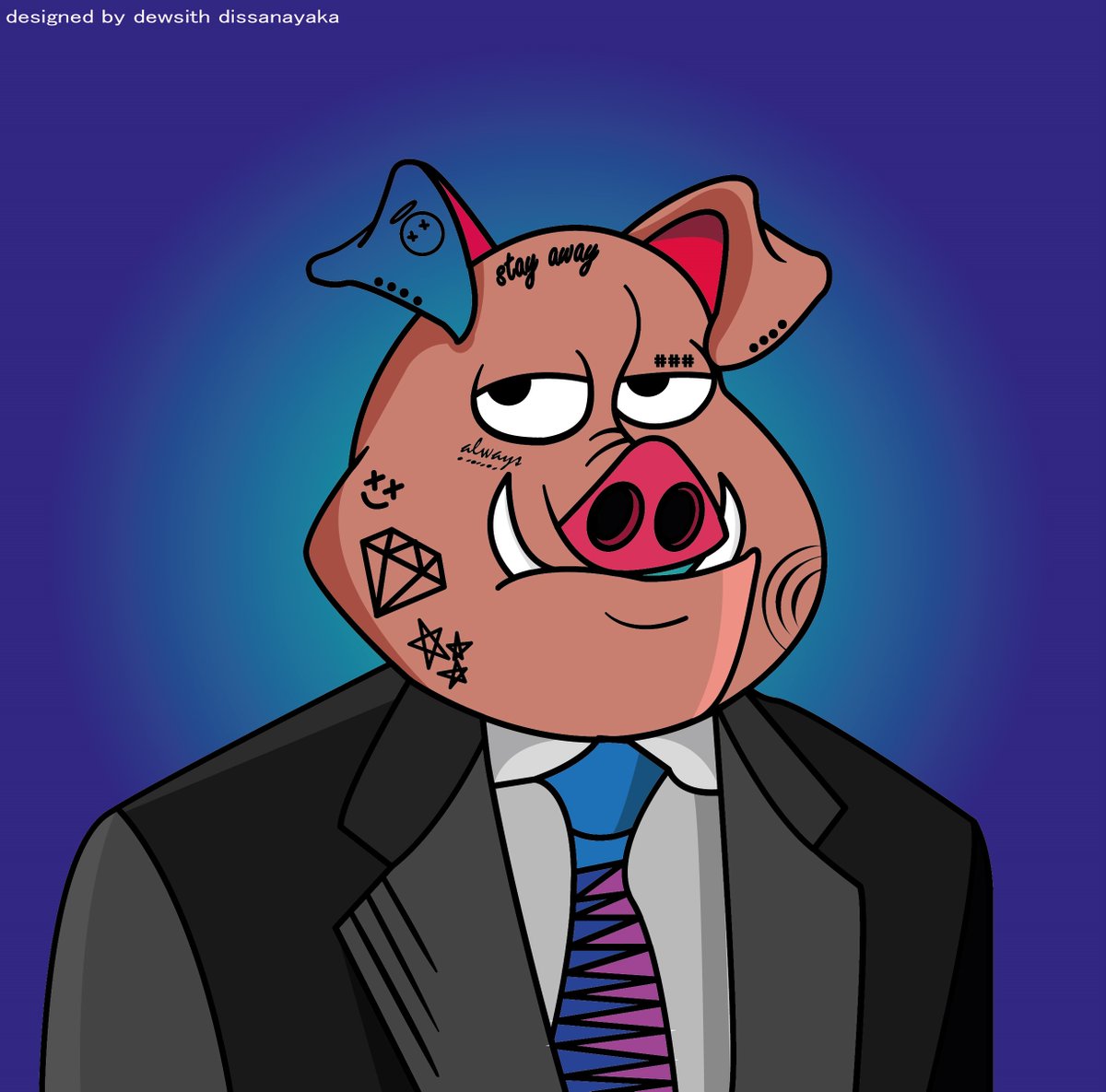 _dewsith_'s tweet photo. thug pig nft character drawing🐷🐷#nft #NFTartists #NFTCommunity #NFTartwork #Crypto https://t.co/eD4KJAYMWl