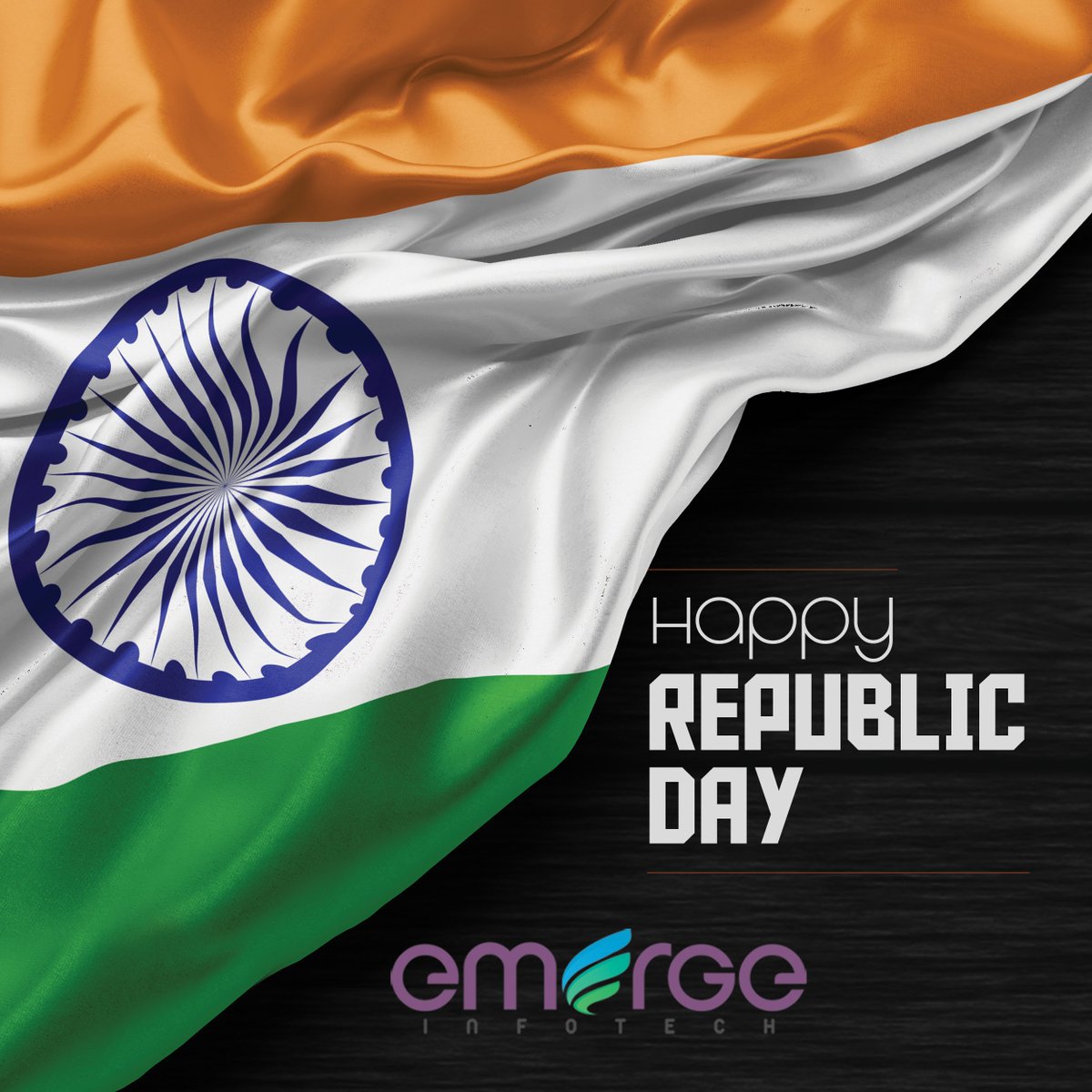 Emerge_Infotech's tweet photo. On this republic day,
let us remember
the golden heritage
of our country and
feel proud to be Indian.

Happy REPUBLIC DAY!

Emerge Infotech
Trivandrum | Ernakulam | Bangalore

+91 7511162000, 63000, 64000
https://t.co/GVtbK0asWI
WhatsApp Us: Click here https://t.co/SPeIfzMvaM https://t.co/XsrYAMQhES