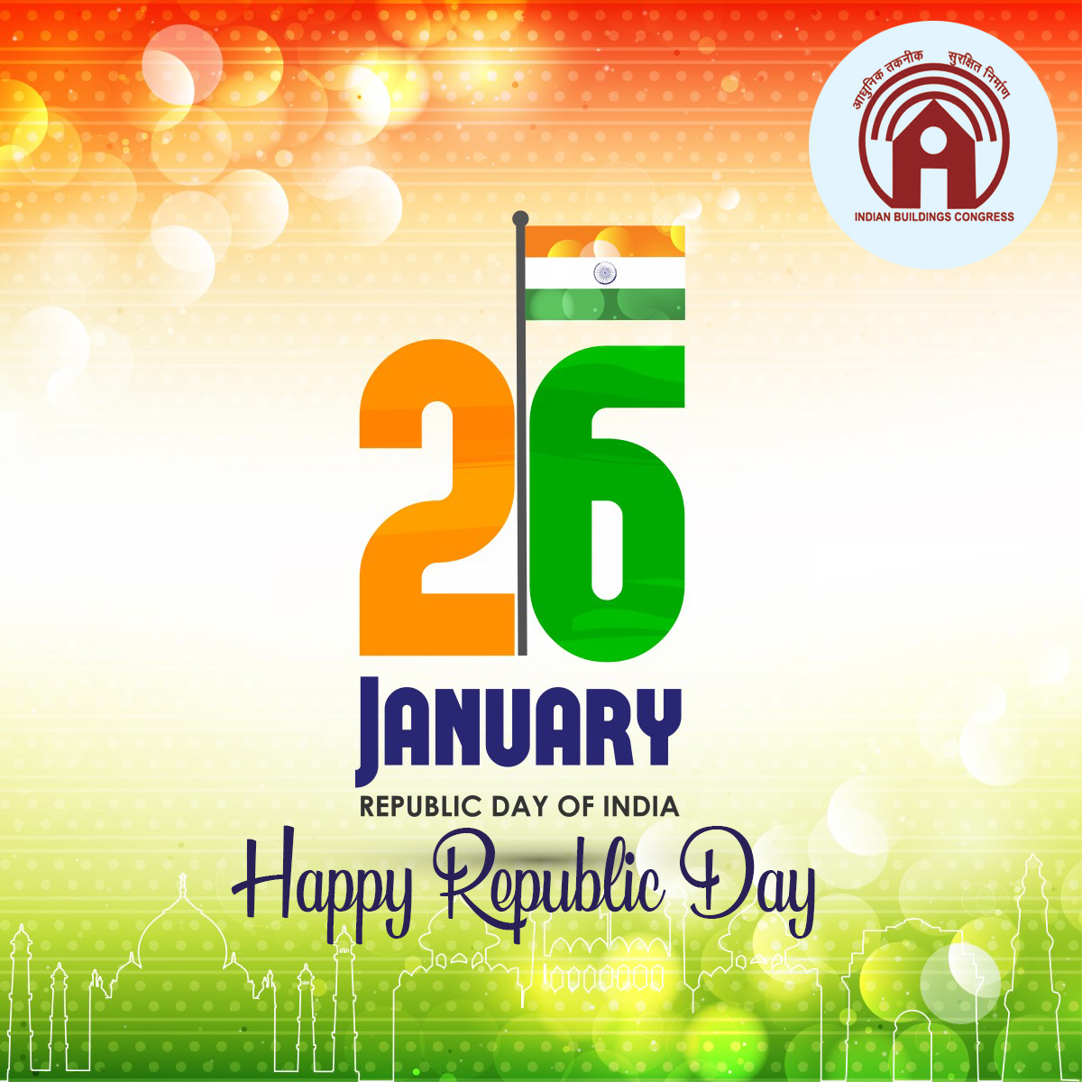 BuildingsIndian's tweet photo. Happy Reupblic Day!

#happyrepublicday #india #26january #indianbuildingscongress https://t.co/eixOfneTd1
