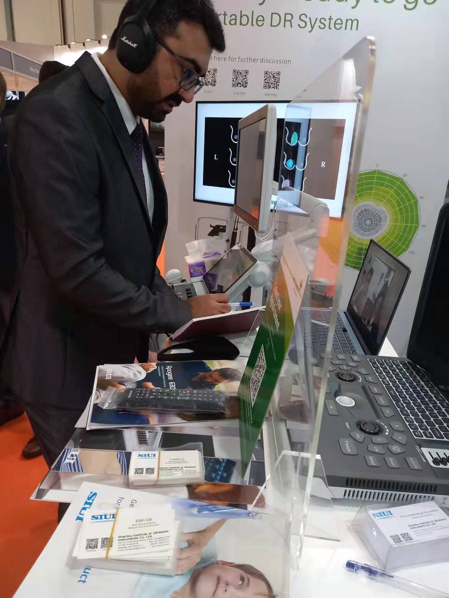 SIUIHealthcare's tweet photo. A great start at #arabhealth2022, many customers stopped by our booth and tried out #SIUI new Apogee 6 series systems. The exhibition will last till 27th, come visit our booth at S1 A52 if you haven’t! Our experts and sales agents will be there to assist you.
#ultrasound #medical https://t.co/vINsMoc22O