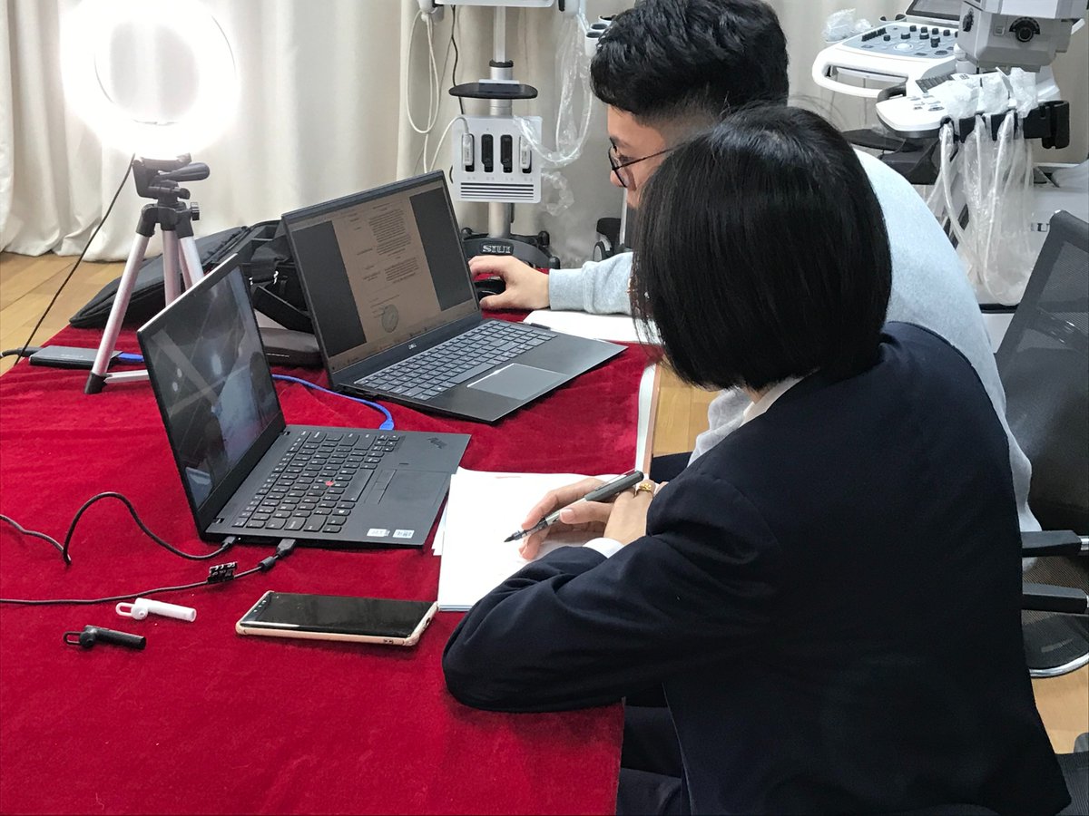 SIUIHealthcare's tweet photo. A great start at #arabhealth2022, many customers stopped by our booth and tried out #SIUI new Apogee 6 series systems. The exhibition will last till 27th, come visit our booth at S1 A52 if you haven’t! Our experts and sales agents will be there to assist you.
#ultrasound #medical https://t.co/vINsMoc22O