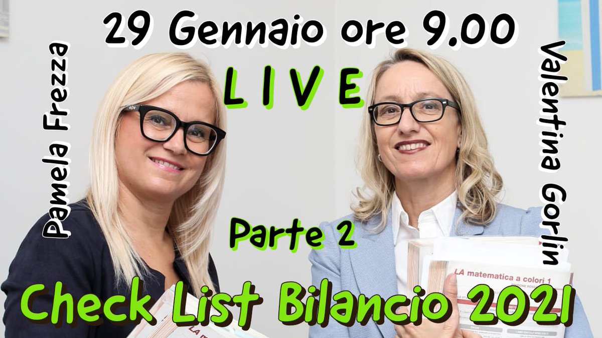 PamelaFrezza's tweet photo. Live parte 2 sul canale YouTube check list #chiusure #bilancio #2021 stay tuned https://t.co/bUAgcKaArY