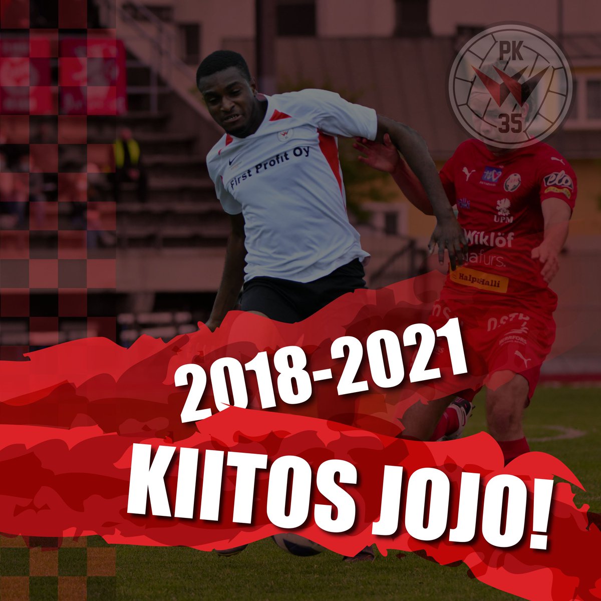 ✍️ 𝗝𝗼𝗻𝗮𝘁𝗵𝗮𝗻 𝗠𝘂𝘇𝗶𝗻𝗴𝗮 𝘀𝗶𝗶𝗿𝘁𝘆𝘆 𝗦𝗝𝗞:𝗻 𝗿𝗶𝘃𝗲𝗶𝗵𝗶𝗻!

Veikkausliigan viime kauden pronssijoukkue SJK sekä PK-35 ovat päässeet yhteisymmärrykseen Jonathan Muzingan siirrosta SJK:n riveihin.

👉 pk-35.fi/jonathan-muzin…

#Punamusta #Ykkönen