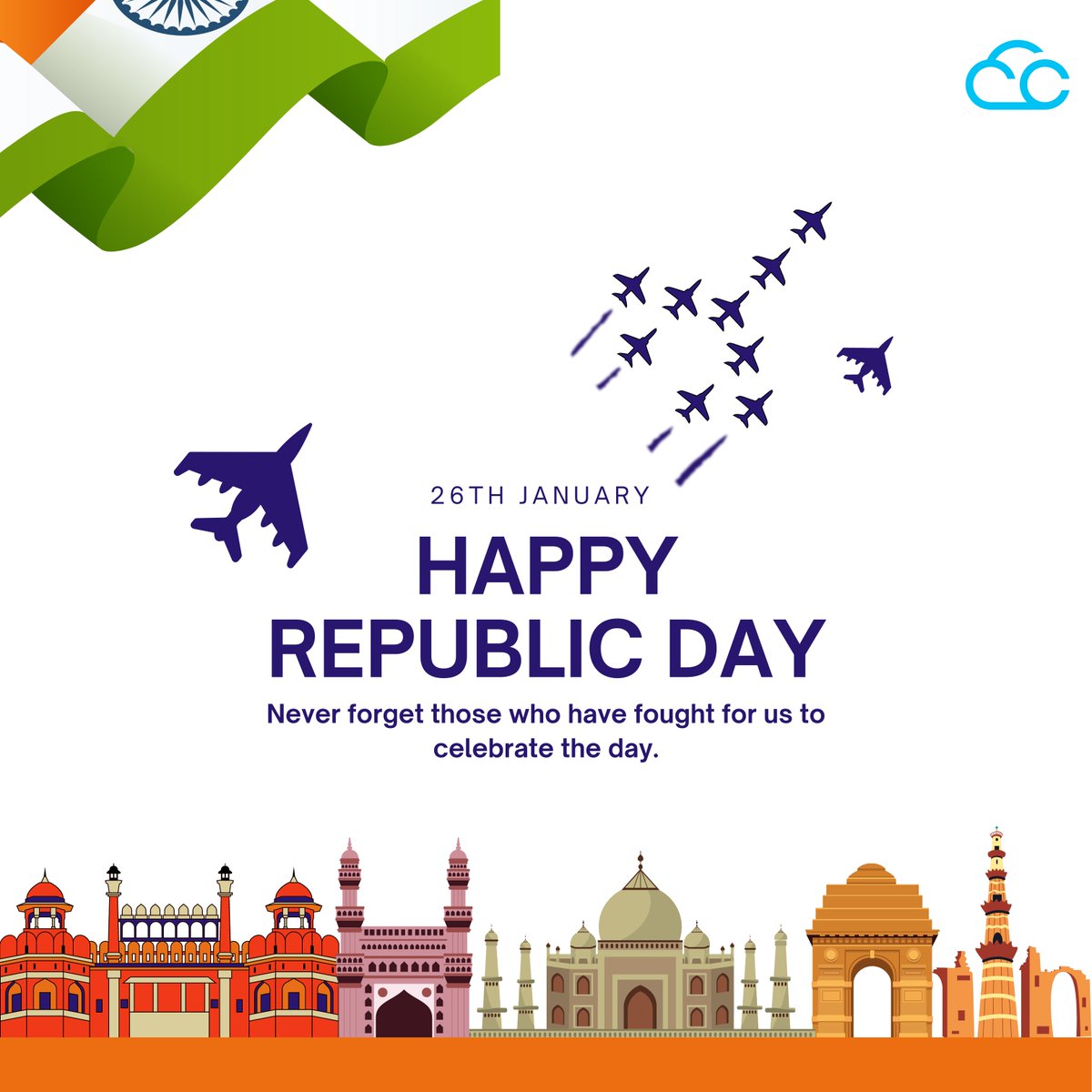 eccloudextreme's tweet photo. Freedom in the mind, Strength in the words, Pureness in our blood, Pride in our souls, Zeal in our hearts, Let’s salute our India on Republic Day. Happy Republic Day 2022.
#happyrepublicday2022 #extremecompute https://t.co/bt3SHzszS0