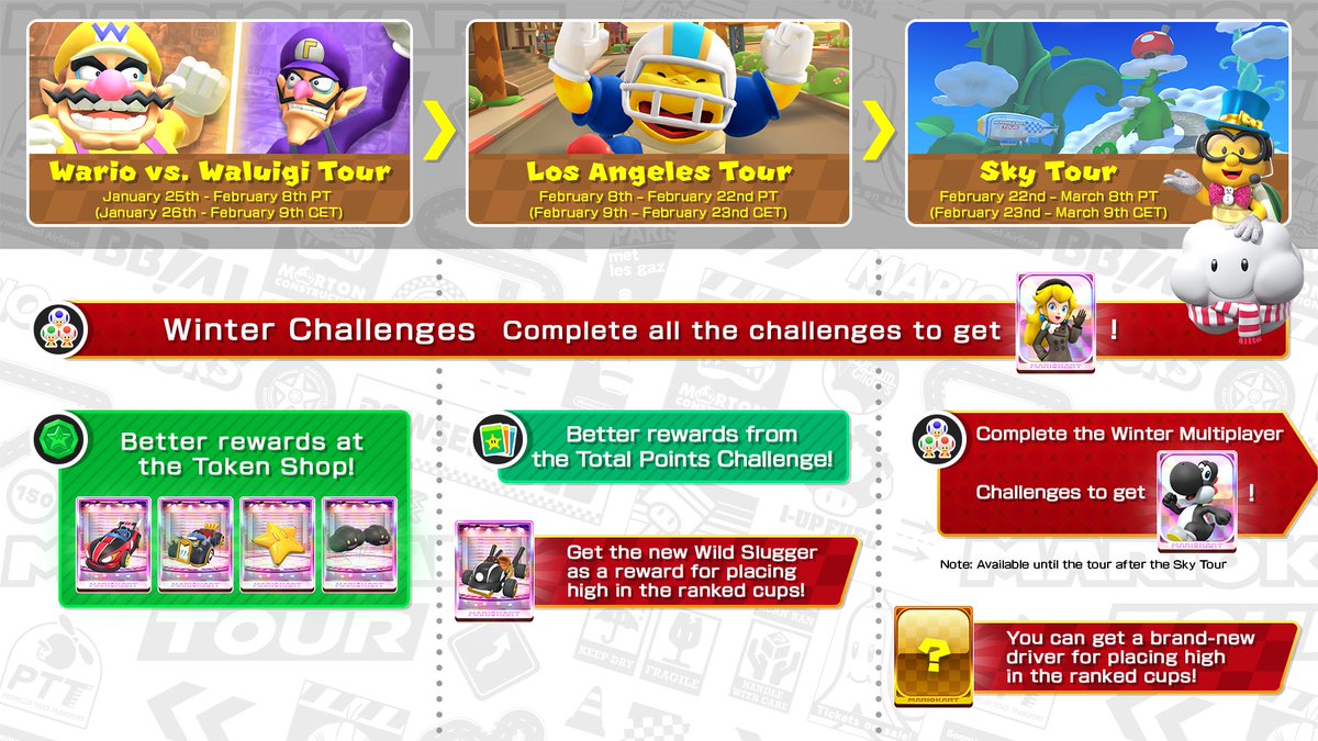 Mario Kart (Tour) News on X: News: The #NewYear's 2022 Tour Tour starts  now! Let's start racing! Stay tuned for updates/datamining! #MarioKartTour  Join our discord server:   /  X